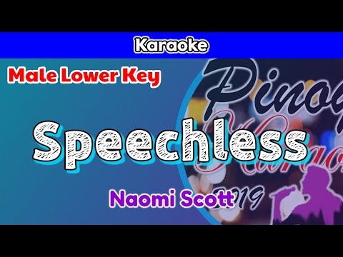 Speechless by Naomi Scott (Karaoke : Male Lower Key)
