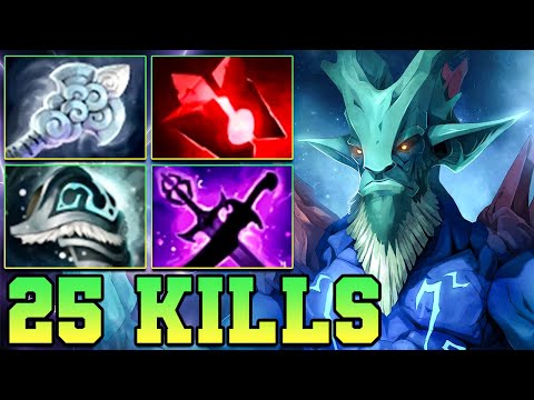 25 Kills Leshrac Dota 2 Mid Lane  - Best Pro Gameplay Carry Support Build Guide 7.38 Offlane 7.39