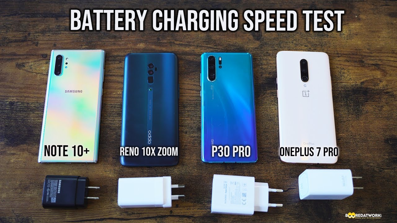 Galaxy Note 10+ vs Huawei P30 Pro vs OnePlus 7 Pro- Battery Charging Speed Test! SHOCKING!!!