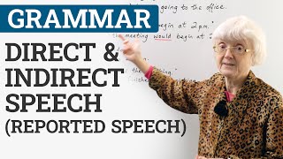 Learn English Grammar: DIRECT & INDIRECT SPEEC