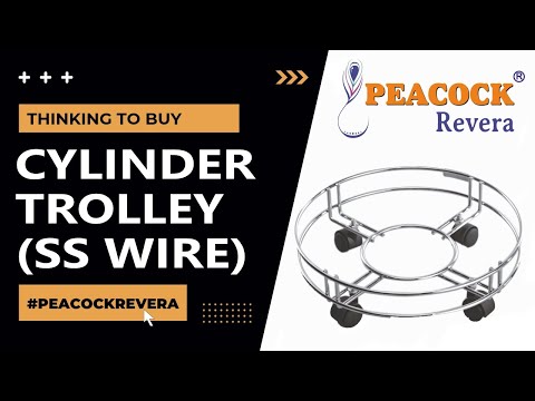 Peacock Revera Stainless Steel LPG Cylinder Trolley, For Kitchen, Load Capacity: 30 kg