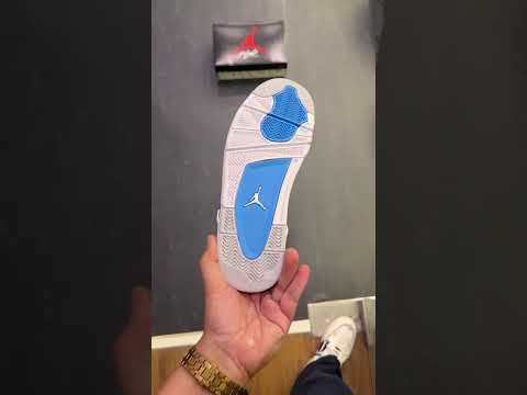 AIR JORDANS RETRO 4 MILITARY BLUE 🤫 | Mehfuz Wear 🛍️