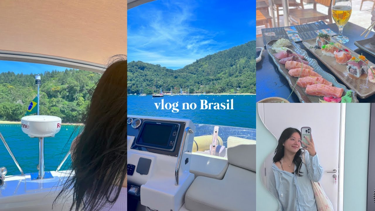 vlog aleatório no Brasil🌴 indo para ubatuba,auto escola,passeando de barco...