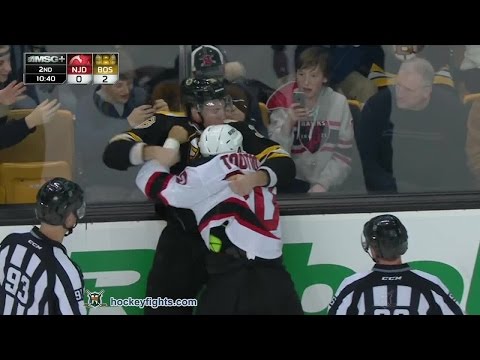 Jordin Tootoo vs Jordan Caron Jan 8, 2015
