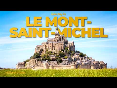 UM DIA EM LE MONT-SAINT-MICHEL (FRANÇA) | 4K UHD | Aéreas incríveis de um lugar pitoresco!