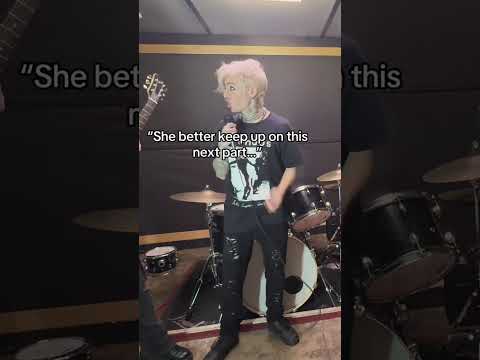 Singer EXPLODES on female band member in the worst way 😳😭 #rockband #bandpractice #emo #rockmusic