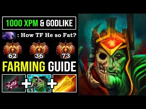 HOW TO CRAZY FAST FARM WRAITH KING First Item Radiance 1000 XPM Even Void Can't Escape 8K MMR DotA 2
