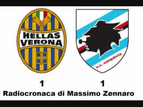 Verona-Sampdoria 1-1 di Massimo Zennaro (5/10/2011) Radiocronaca da Radio 1 RAI