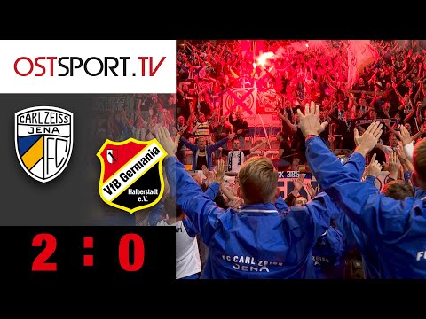 Kampfansage von Jena vor dem Derby gegen Erfurt: Jena - Halberstadt 2:0 | Regionalliga Nordost