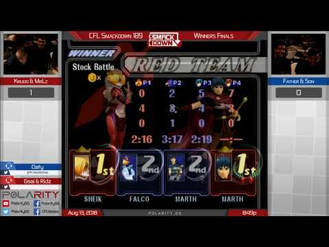 CFL Smackdown 189 Melee - Krudo + MrLz vs Father + Son - Doubles WF