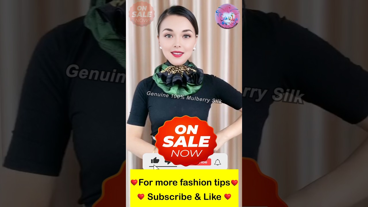 How to Tie Wear & Style 42in x 42in 106cm x 106cm Large Silk Scarf Tips #22 #Shorts