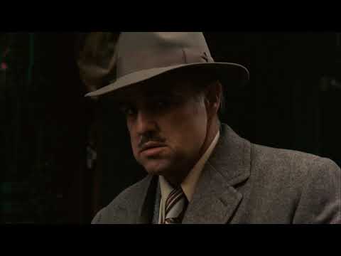 Godfather 1972:  Don Vito Corleone shooting