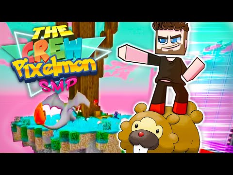 Flying on a Bidoof?! - The Crew Pixelmon SMP Episode 6 (Minecraft Pokemon Mod!)