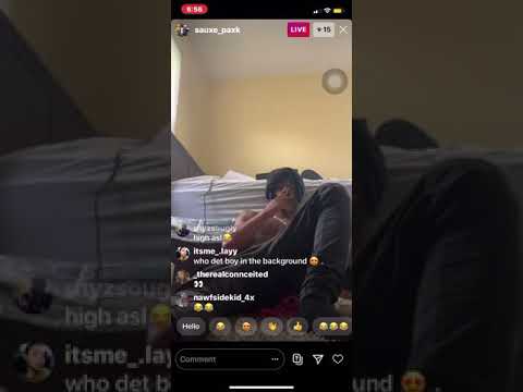 Sauxepaxk TB falls asleep on instagram live