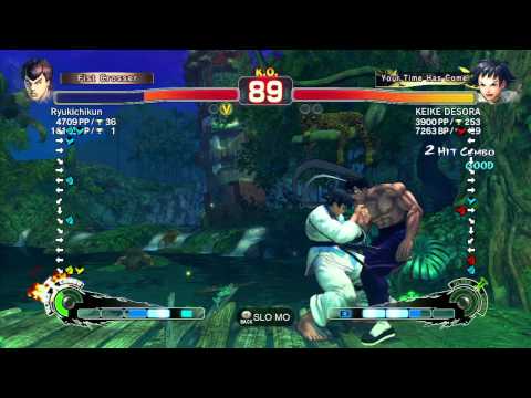 SSF4 AE: Ryukichikun (FeiLong) vs KEIKE DESORA (Makoto) - Ranked Match (720p HD)