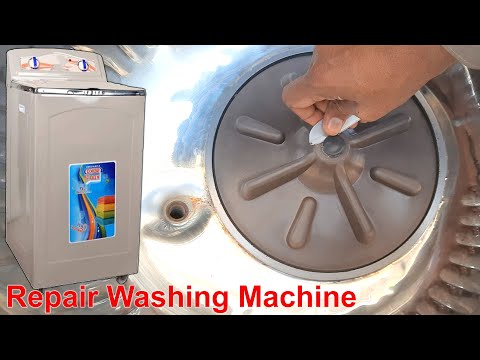 How to repair washing machine jammed wheel water leakage problem solution