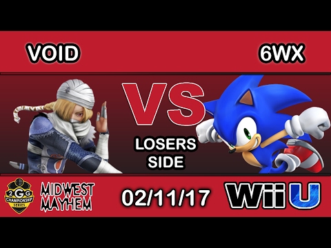 2GGC: Midwest Mayhem - CLG | VoiD (Sheik) Vs. Circa | 6WX (Sonic) Losers Side - Smash Wii U