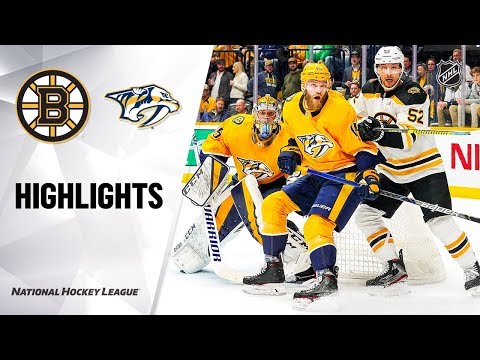 NHL Highlights | Bruins @ Predators 1/7/20