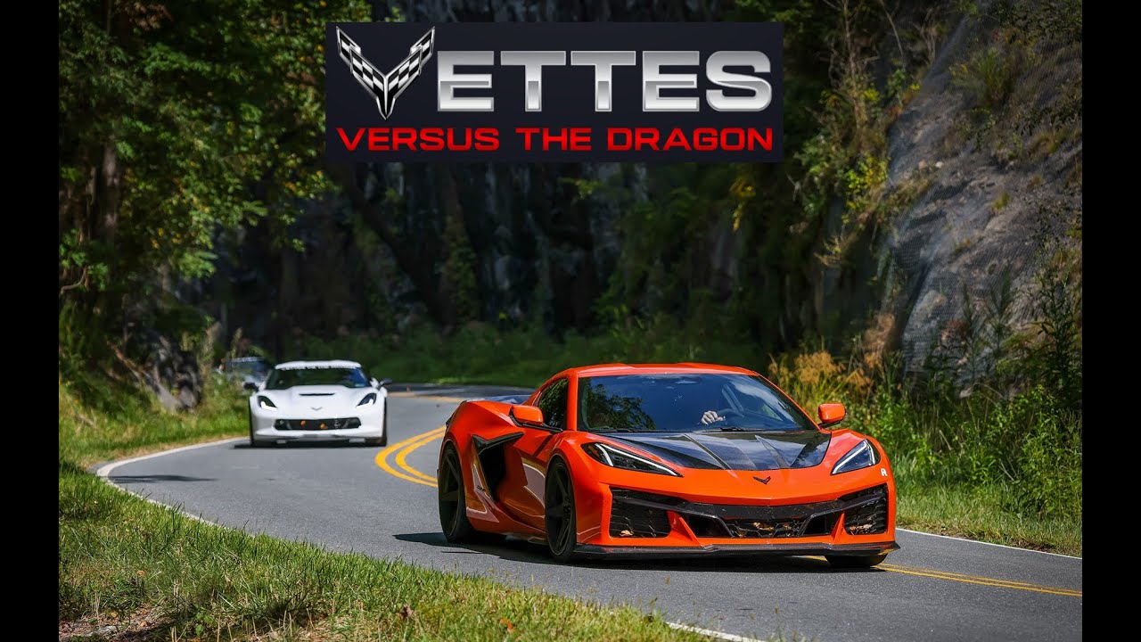 Vettes versus the Dragon - 2025 Event - Tail of the Dragon invaded by 170 Corvettes from 27 States