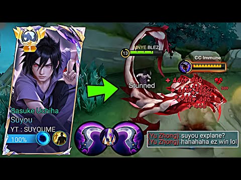 SUYOU TOP GLOBAL PLAYING EXPLANE VS YUZHONG!! BEST SUYOU STRONGER BUILD EMBLEM 2026!! - MLBB