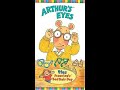 Opening Closing To Arthur Arthur S Eyes 1997 VHS Children S Book Of The Month Club Print