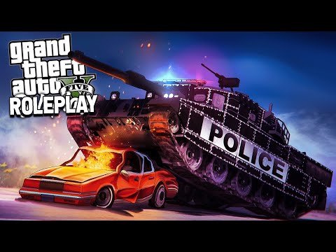 USING A TANK TO PULL PEOPLE OVER  - GTA RP