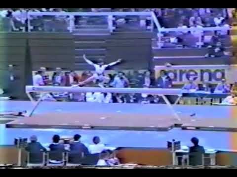 2nd T ROM Laura Cutina BB   1983 World Gymnastics Championships 9 650