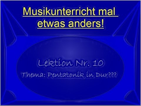 Gratislektion Bass, Lektion Nr. 10 - Pentatonik in Dur???