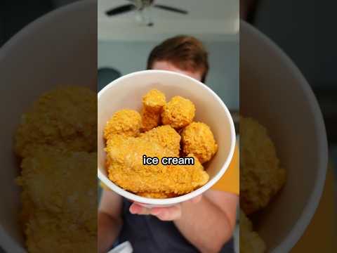 Trying Fried Chicken Ice Cream