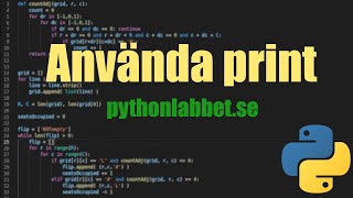 Skriva ut text med print i Python