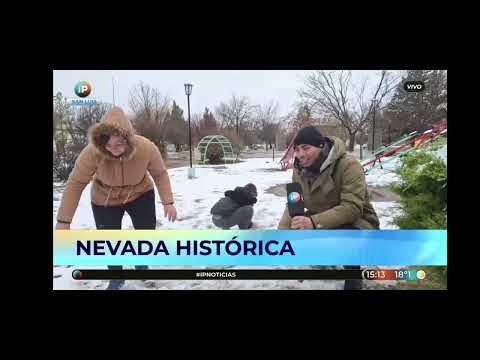 IP NOTICIAS NIEVE EN SAN LUIS ESTUVIMOS EN EL MORRO