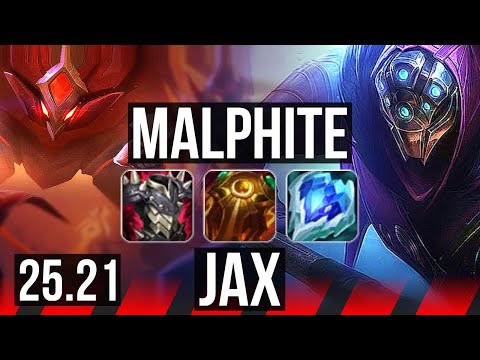 MALPHITE vs JAX (TOP) | 7/1/9, Godlike | EUW Master | 25.21