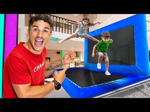 I Turned My House Into a Trampoline Park!