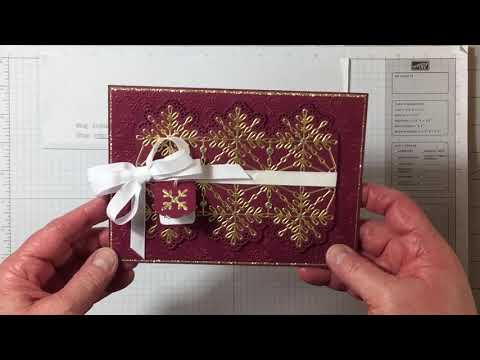 Something Old, Something New, Something Borrowed Ch V89ristmas in July Swirly Snowflake Card V90