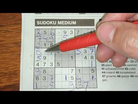 One silly mistake. Medium Sudoku puzzle. (#310) 10-31-2019