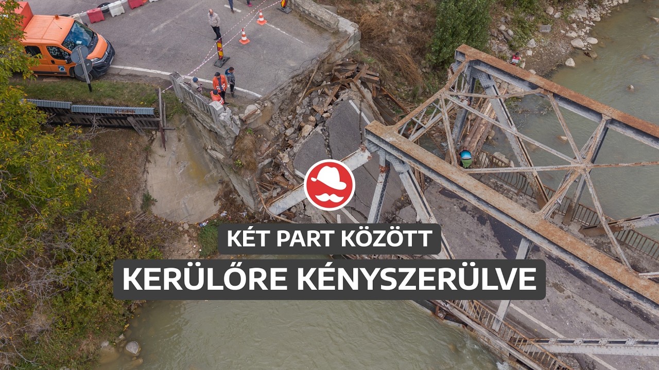 Leszakadt a vashíd az Erdélyt Moldvával összekötő országúton