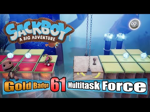 Sackboy A Big Adventure - Multitask Force - Golden Badge 100% Complete Gameplay Walkthrough Part 61