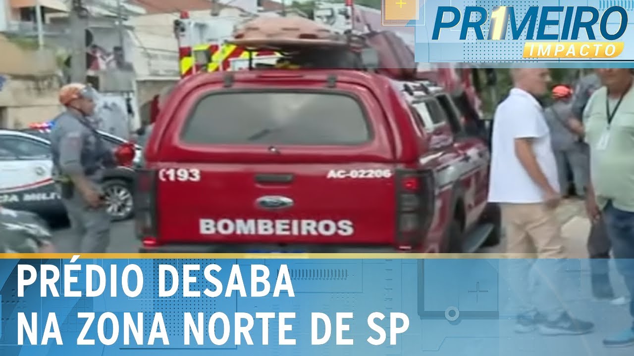 SBT acompanha Corpo de Bombeiros em área que prédio desabou | Primeiro Impacto (13/02/25)
