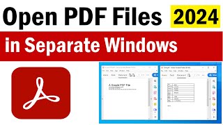 How To Open PDF in New Window Instead of Tab 2024 | ​How to Open PDF Files in Separate Windows | PDF