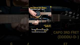 The End Of The World - Skeeter Davis (1962) - Easy Guitar Chords Tutorial with Lyrics Part 1 SHORTS