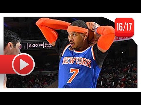 Carmelo Anthony Full Highlights vs Sixers (2017.01.11) - 28 Pts