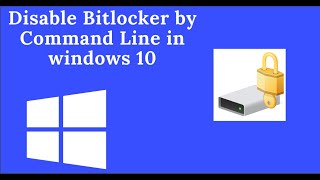 How to Disable BitLocker| BitLocker issue| Windows BitLocker| Disable BitLocker By Command Line.