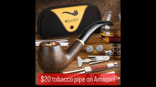 ‼️$20 tobacco pipe on Amazon Review cheap, and good quality #subscribe #shorts #pipe #like #funny 🔥🚨