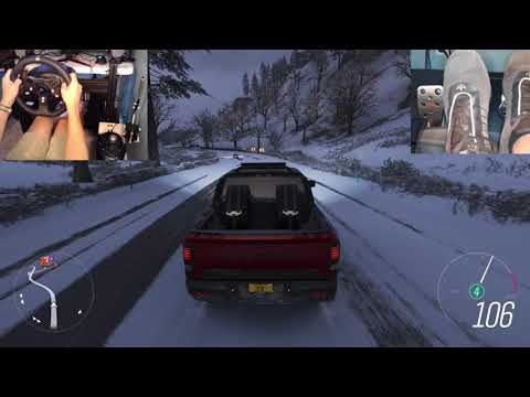 1070hp Ram 1500 Rebel TRX - Forza Horizon 4 - Logitech G920 wheel and pedal cam