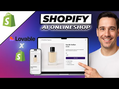 Shopify AI - Kompletter Onlineshop mit NUR EINEM PROMPT | Shopify X Lovable