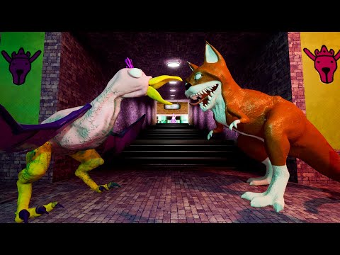 How Kittysaurus Fights Monster Opila Bird Behind the Scenes - Garten of BanBan 4