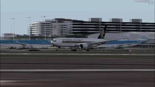 FS2004 - Singapore Airlines Take Off at Schiphol