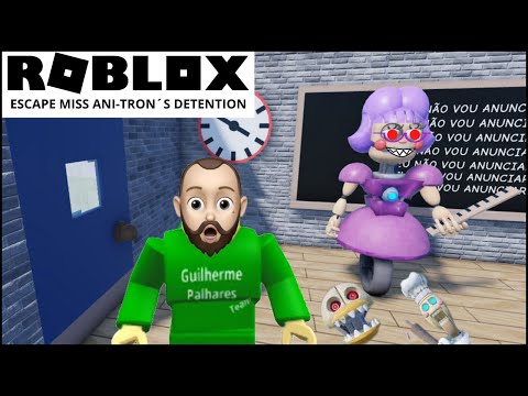 Cuidado com a Professora Animatronic - ROBLOX (ESCAPE MISS ANI-TRON´S DETENTION)