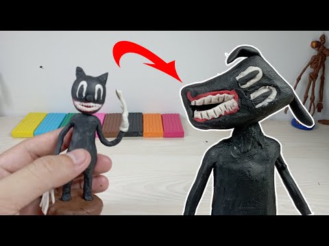Cartoon Cat and Cartoon Dog ★ Polymer Clay Tutorial ➤ Trevor Henderson Creatures