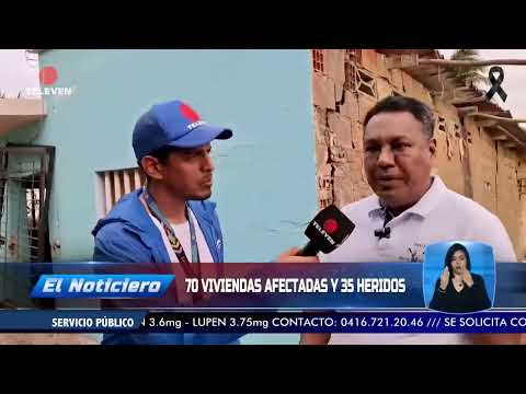 70 viviendas afectadas y 35 heridos dejó terremoto en Falcón - El Noticiero emisión meridiana